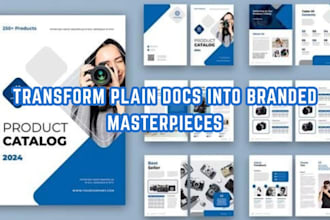 design branded word documents, google docs, ebooks and business files