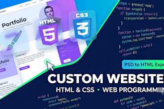 do html css, web programming, PSD to html