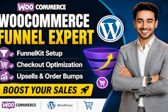 build woocommerce sales funnel with funnelkit checkout, upsells and order bumps
