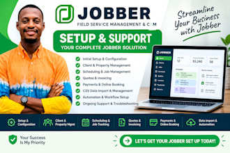 set up, automate your jobber CRM for field services business