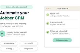 set up and automate your jobber CRM for field service businesses