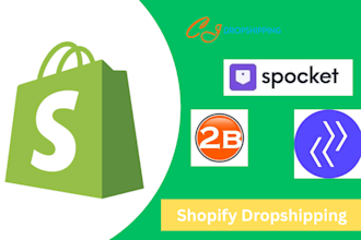 shopify dropship via zopi cjdropshipping wholesale2b printify printyful spocket