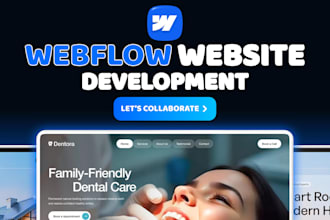 design webflow website, webflow landing page, figma to webflow, webflow cms
