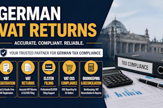do german vat returns, elster filing,german tax and vat registration