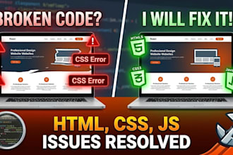 fix html,css, and javascript issues