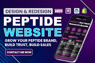 build a fda complaint peptide website,woocommerce peptide store