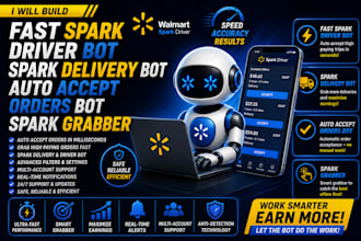 fast spark driver bot, spark delivery bot, auto accept orders bot, spark grabber
