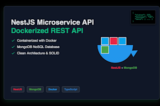 build a scalable rest API with nestjs mongodb and docker