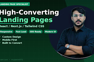 build a high converting landing page in react