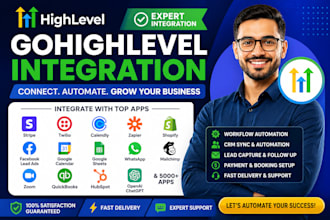 integrate gohighlevel with stripe, twilio, zapier, calendly, hubspot