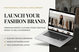 create a shopify clothing store and fashion brand
