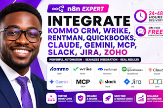 integrate kommo crm wrike rentman quickbooks claude gemini mcp slack jira zoho