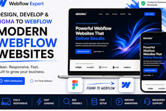 business website with webflow  webflow expert webflow design
