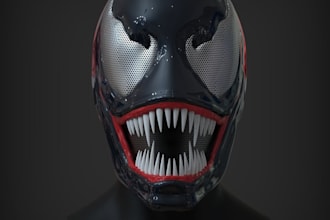 create cosplay helmets masks and wearable props for 3d printing