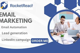 setup rocketreach linkedin lead generation campaigns email finder