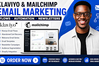 klaviyo email marketing flows mailchimp email template design newsletter