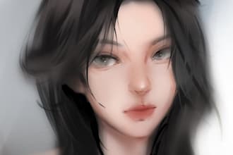 illustration, portrait customisation and graphic design
