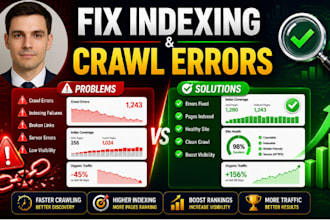 fix technical SEO issues, crawl errors and google indexing problems