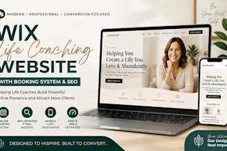 wix studio life coach website n8n automation online booking consultant website