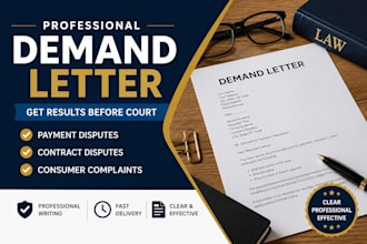 draft a professional demand letter for your dispute