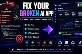 fix and deploy your broken ai generated app