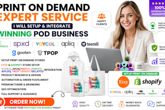 setup etsy shopify pod contrado gooten apliiq yoycol teemill prodigi shineon