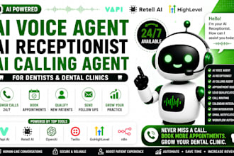 ai voice agent, ai receptionist and ai calling agent for dentists