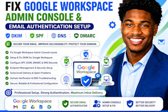 fix google workspace admin console dkim gsuite endpoint management spf dns dmarc