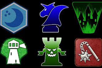 custom game icons, community emblems, or twitch badges
