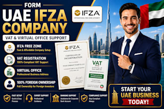 form uae ifza company with vat and virtual office support