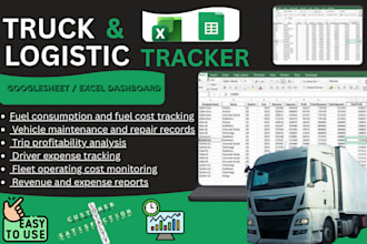 build a trucking business expense tracker and logistics dashboard
