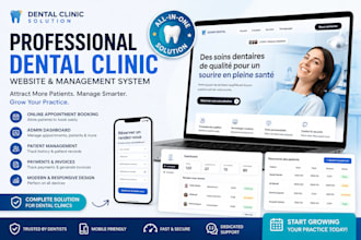 create a professional dentist website for your dental clinic