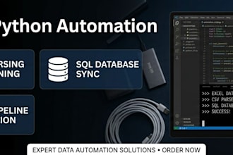 automate excel CSV and database workflows with python