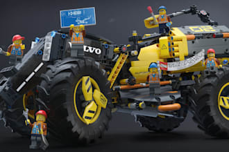 design custom 3d lego model, lego minifigure and toy for 3d printing