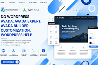 do wordpress avada, avada expert, avada builder, customization, wordpress help
