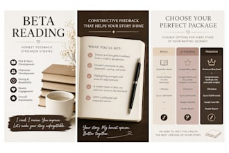 beta read your novel and provide honest feedback
