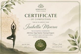 design premium professional certificate and award template