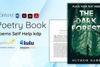 format, design chapbook, nonfiction story, poetry book, poems self help kdp
