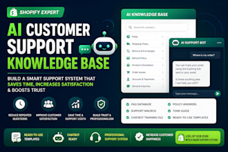 create an ai customer support knowledge base for your shopify store