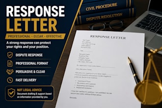 prepare a strong response to a demand letter or complaint