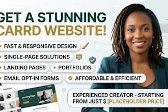 do carrd design carrd website design carrd landing page redesign carrd website