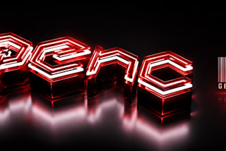 create you a 3d youtube discord twitch header