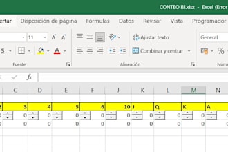 create excel probability models for bj and simulation