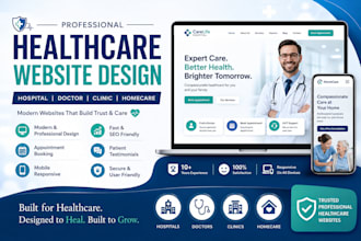 healthcare website, medical hospital website, doctor homecare website