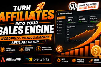 set up a wordpress woocommerce affiliate program using affiliatewp