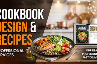 write cookbook recipes, design cookbook, format ebook and KDP cookbook