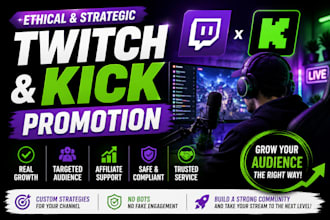 promote your twitch or kick stream with ethical marketing strategies