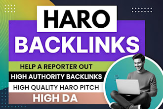 get quality backlinks with haro pitches and replies