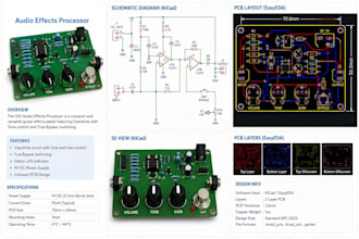 design pcb schematics and layouts in easyeda, kicad, or proteus
