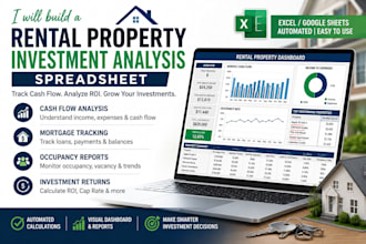 build a rental property investment analysis spreadsheet